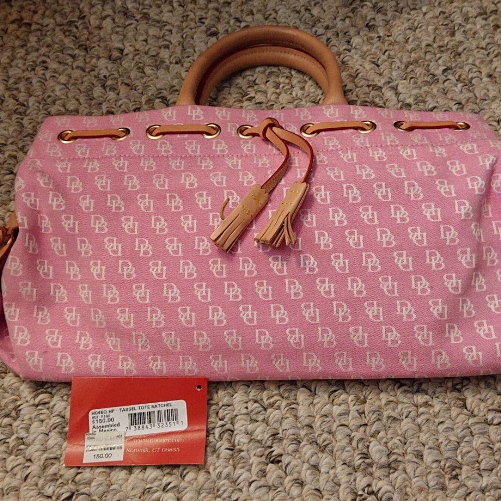 Dooney & Bourke Tassel Tote Pink